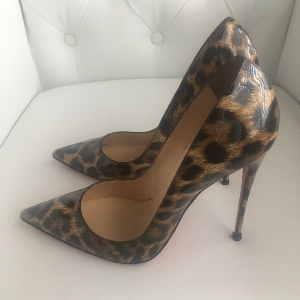 💯 Authentic Christian Louboutin So Kate Leopard